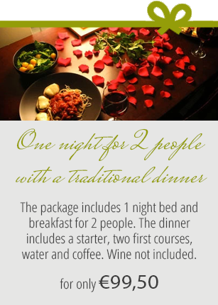 One night for 2 people with a traditional dinner